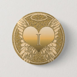 Buchstabe I | Memorial | Angel Heart Button