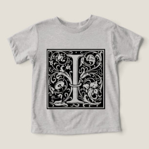 Buchstabe I Mittelalterliche Monogramm-Kunst Art N