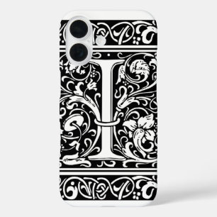 Buchstabe I Mittelalterliche Monogramm-Kunst Art N iPhone 16 Hülle