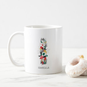 Buchstabe I Monogramm-I-Tasse für den Blasenbrie Tasse