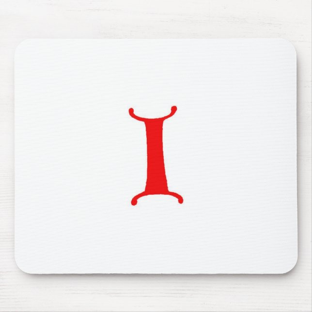 Buchstabe I Mousepad (Vorne)