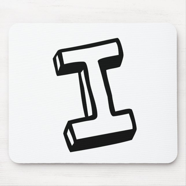 Buchstabe I Mousepad (Vorne)