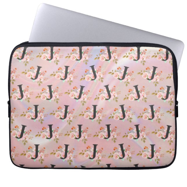 Buchstabe J Laptopschutzhülle (Vorderseite)