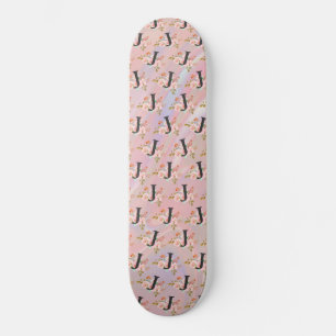 Buchstabe J Skateboard