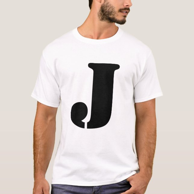 Buchstabe J T-Shirt (Vorderseite)