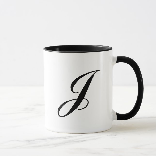 "Buchstabe J " Tasse (Rechts)