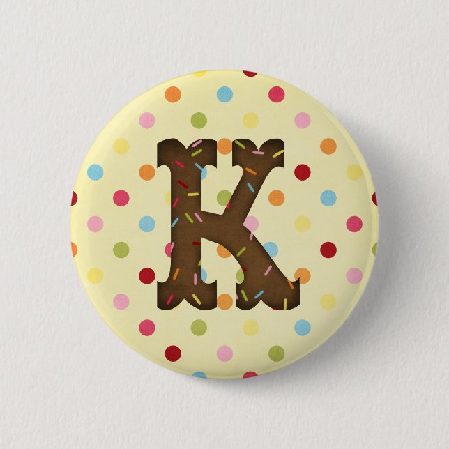 Buchstabe K Button (Vorderseite)