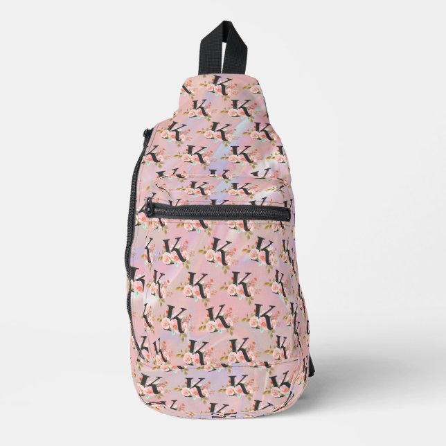 Buchstabe K Crossbody Bag (Vorderseite)
