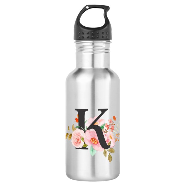 Buchstabe K Edelstahlflasche (Vorderseite)
