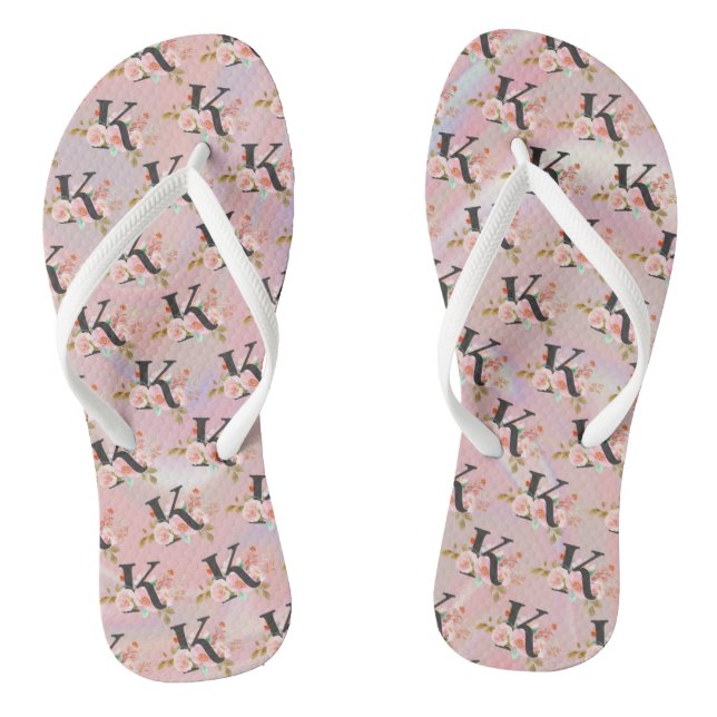 Buchstabe K Flip Flops (Fußbett)