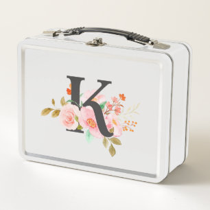 Buchstabe K Metall Brotdose