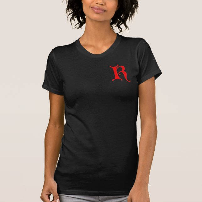 Buchstabe K T-Shirt (Vorderseite)