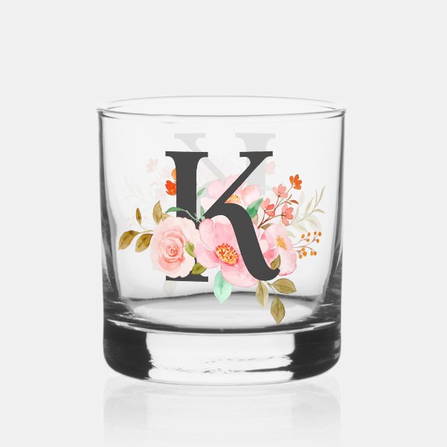 Buchstabe K Whiskyglas (Vorderseite)