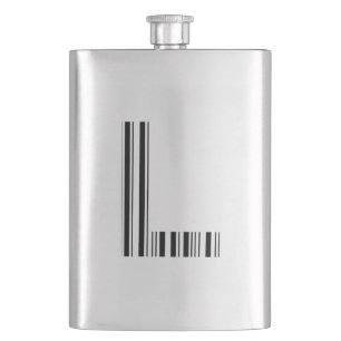 BUCHSTABE L BARCODE Erstes Anfangsbarcode-Muster Flachmann