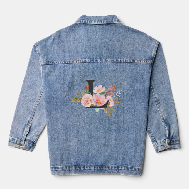 Buchstabe L Jeansjacke (Rückseite)