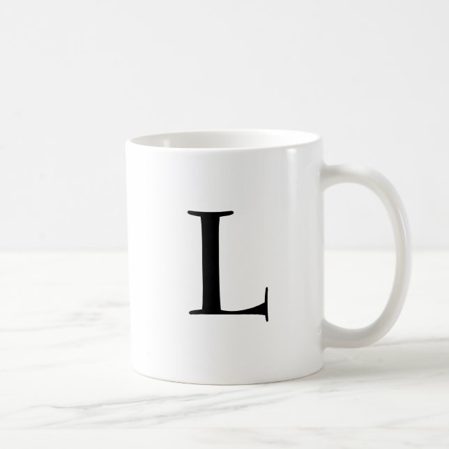 "Buchstabe L " Kaffeetasse (Rechts)