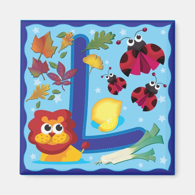 Buchstabe L Magnet (Vorne)