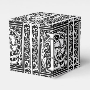 Buchstabe L Mittelalterliche Monogramm-Kunst Art N Geschenkschachtel