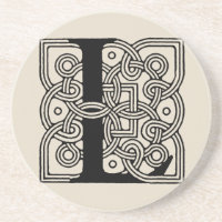 Buchstabe L Monogramm Vintage-Keltischer Knoten Dr