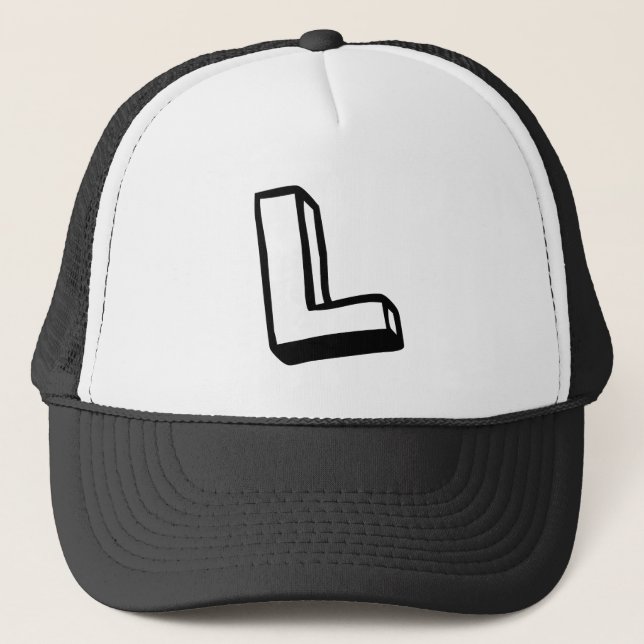 Buchstabe L Truckerkappe (Vorderseite)