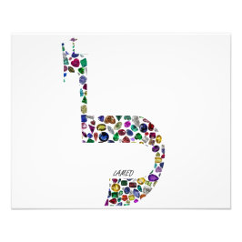 Buchstabe 'LAMED' Fotodruck