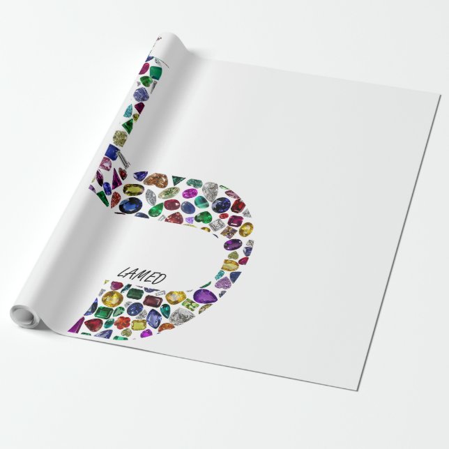 Buchstabe 'LAMED' Geschenkpapier (Ungerollt)