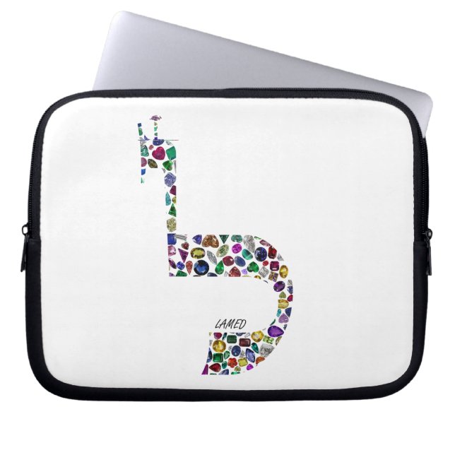 Buchstabe 'LAMED' Laptopschutzhülle (Vorderseite)