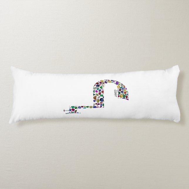 Buchstabe 'LAMED' Seitenschläferkissen (Vorderseite)