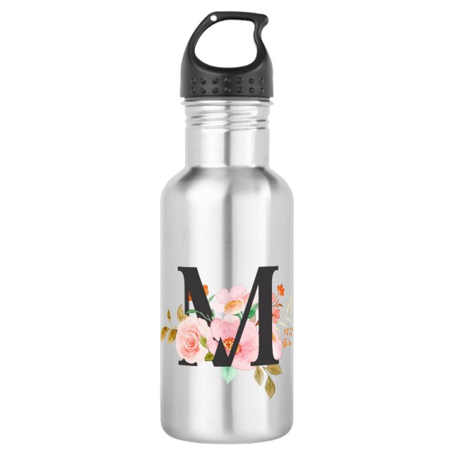Buchstabe M Edelstahlflasche (Vorderseite)