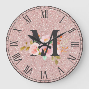 Buchstabe M Große Wanduhr