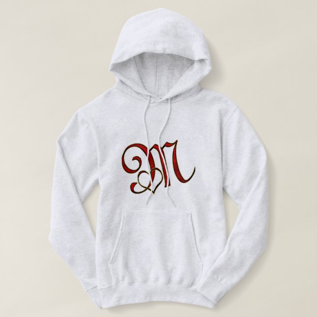 Buchstabe M Hoodie (Design vorne)