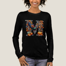 Buchstabe M im Thanksgiving-Stil Tri-Blend Shirt
