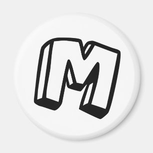 Buchstabe M Magnet