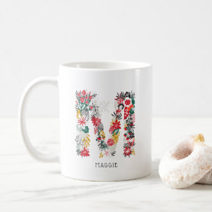 Buchstabe M   Monogramm-I-Tasse für den Blasenbrie Tasse