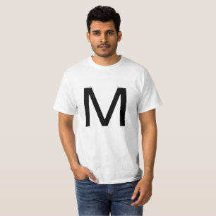 Buchstabe M T-Shirt