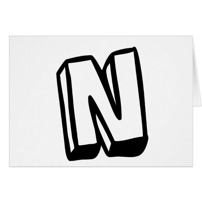 Buchstabe N (Vorderseite (Horizontal))