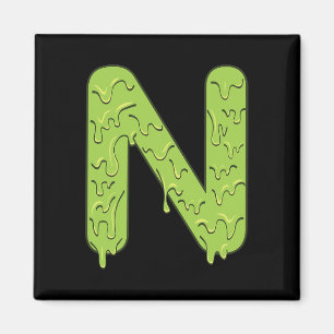 Buchstabe N Alphabet Anfangsbuchstaben Halloween K Magnet