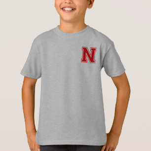 Buchstabe N - Anfangsname Alphabet Monogramm T-Shirt
