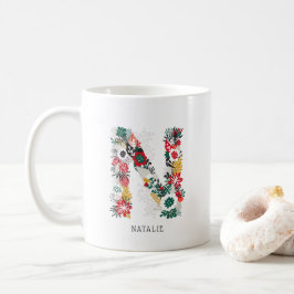 Buchstabe N | Monogramm-I-Tasse für den Blasenbrie Kaffeetasse