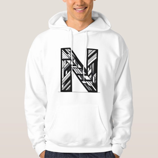 Buchstabe N: Noble, Natural und Niemals Out Style! Hoodie (Vorderseite)