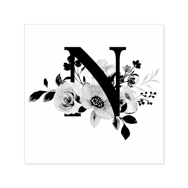 Buchstabe N Permastempel (Design)