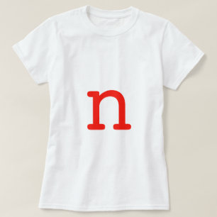Buchstabe N T-Shirt
