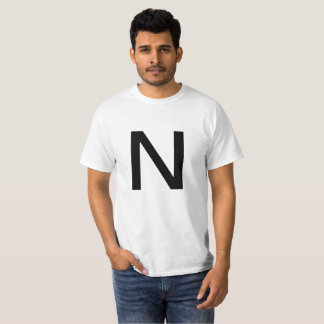Buchstabe N T-Shirt