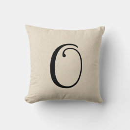 Buchstabe O Kissen
