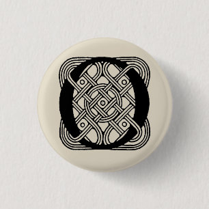 Buchstabe O Monogramm Vintage-Keltischer Knoten Dr Button