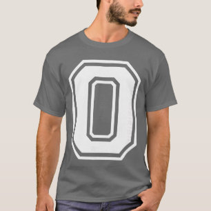 Buchstabe O Name Initial Varsity Alphabet Monogram T-Shirt