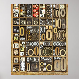 Buchstabe O Poster