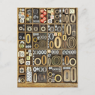 Buchstabe O Postkarte