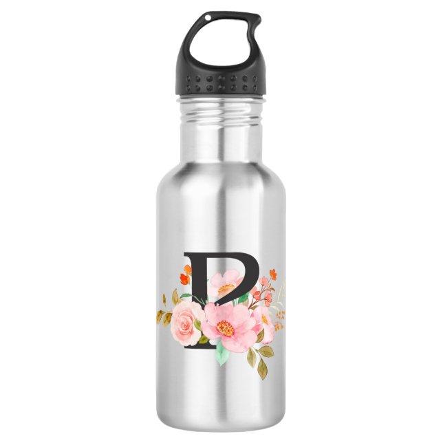 Buchstabe P Edelstahlflasche (Vorderseite)