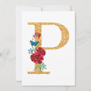 Buchstabe p einladung